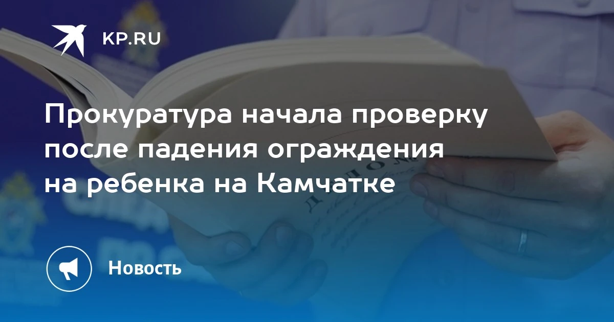 Падение ограждения на детской площадке в Петропавловске-Камчатском