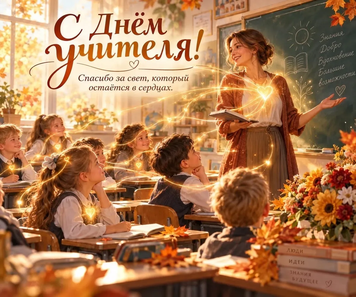 🍁Поздравляем с профессиональным праздником - Днем учителя!