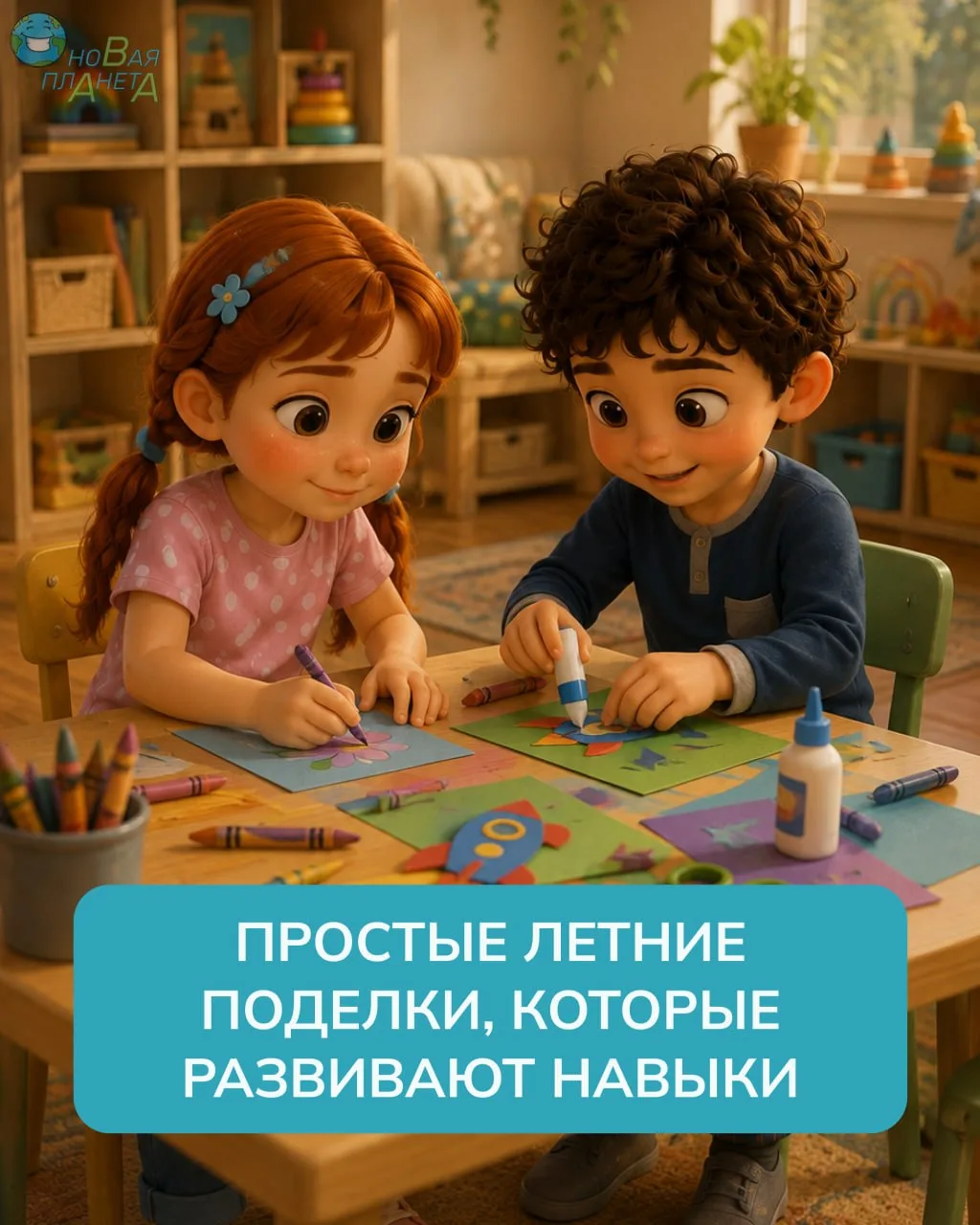 3 простые летние поделки, которые понравятся детям ☀️🍉