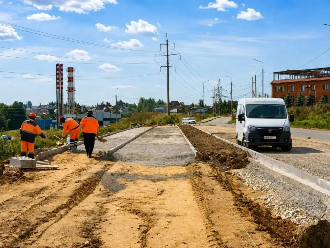 🌳 В Ленинском округе преображают набережную в Сапроново. Общая протяженность благоустр...