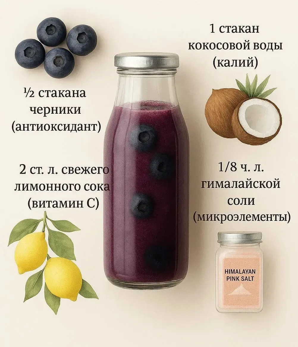 💜 Чернично-лимонный электролит 💛