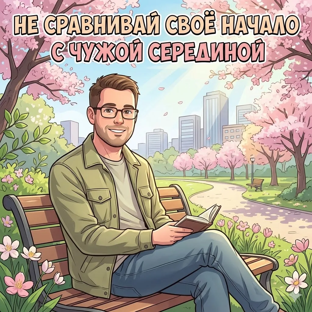 📉 Легко обесценить себя, когда смотришь на тех, кто «уже там, где ты хочешь быть».