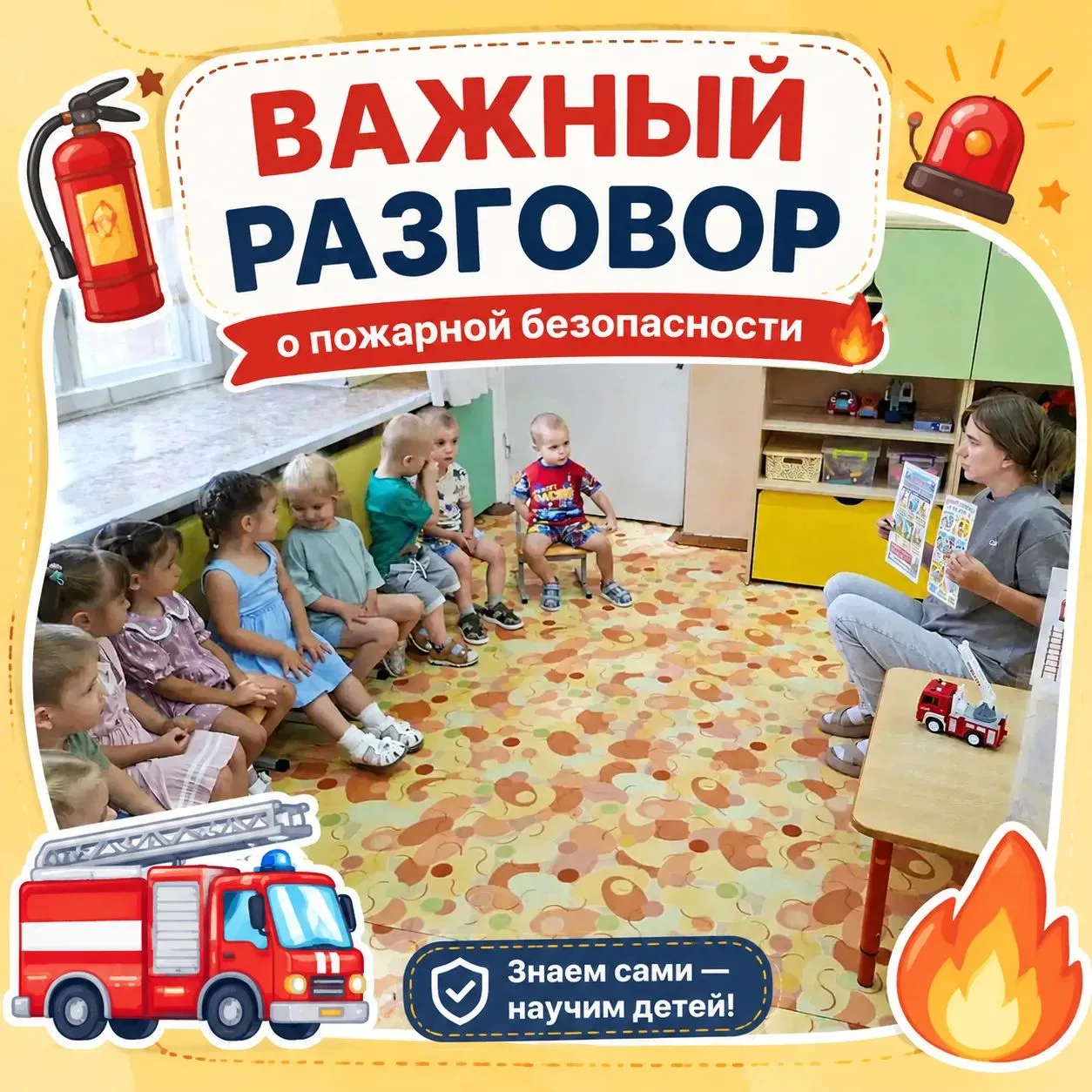 🔥 «Знает каждый гражданин: пожарный номер — «01»

Во второй младшей группе № 11 прошла тематическая