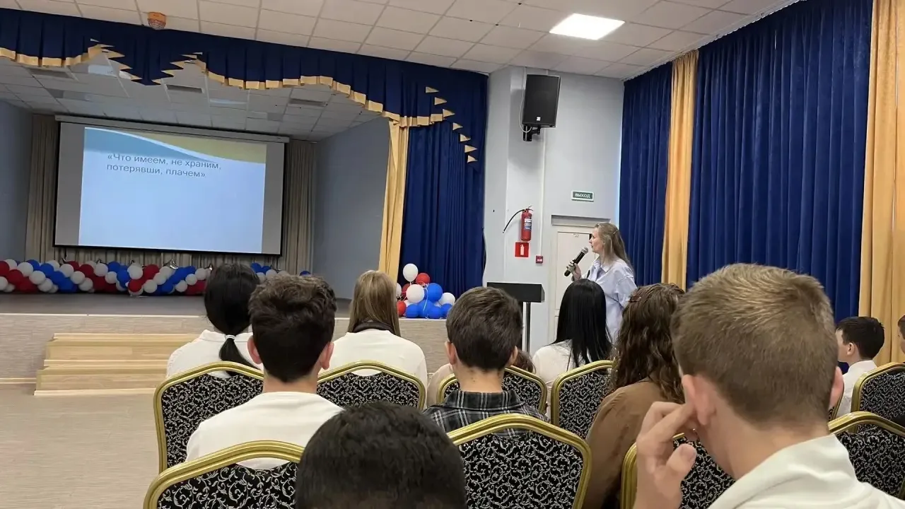 В завершении недели здоровья состоялась беседа с учащимися 7 классов МБОУ СОШ 19 (корпу...