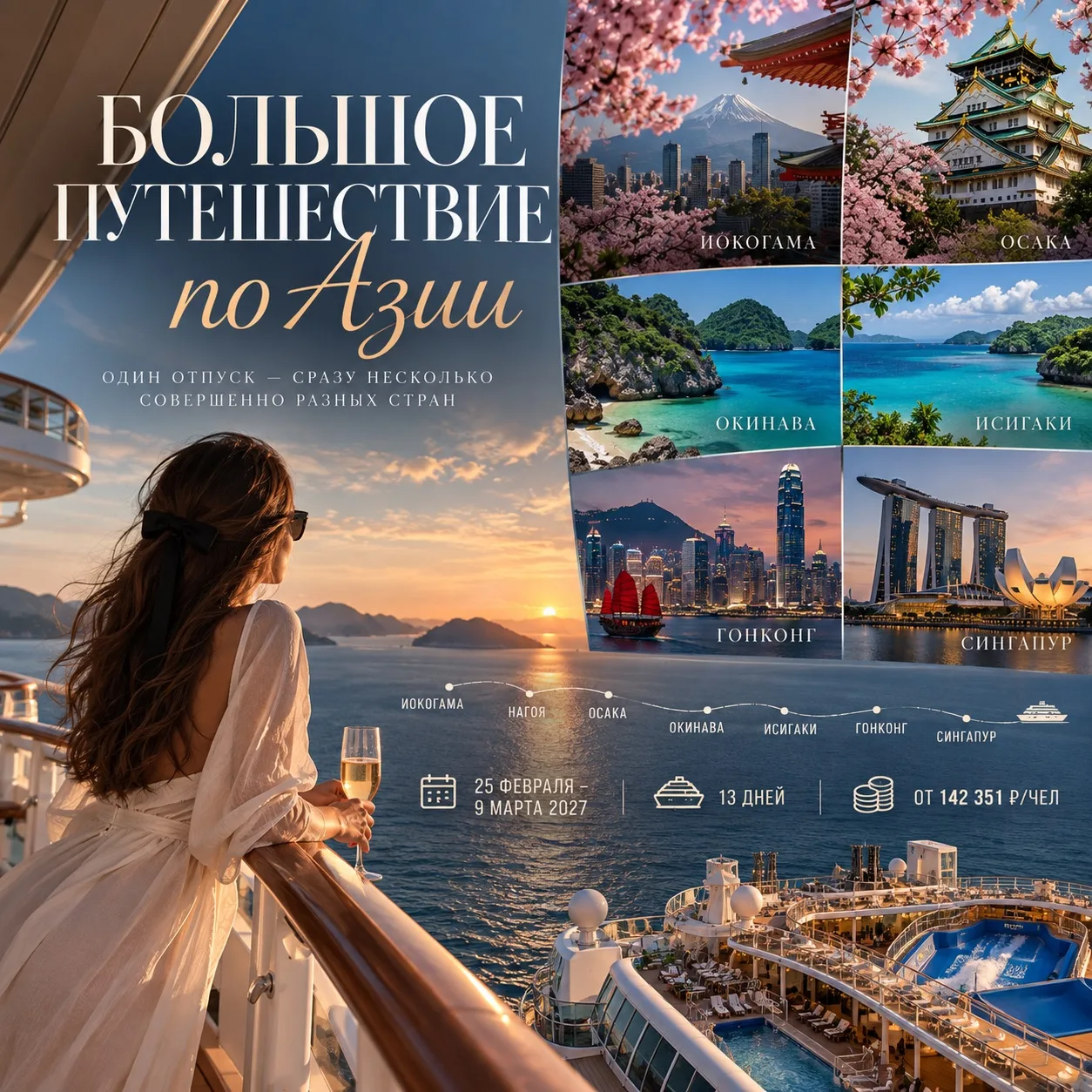 🌏 А ЧТО, ЕСЛИ ЗА ОДИН ОТПУСК УВИДЕТЬ СРАЗУ ПОЛ-АЗИИ? 😍