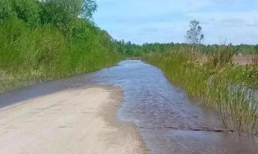 🚣 Жители села в Зейском округе остались без единственного проезда из-за разлива реки  В Зейском окру