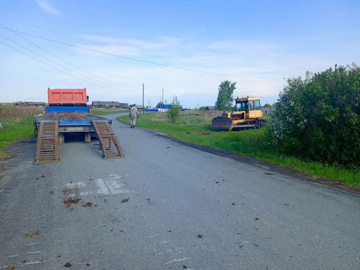 В деревне Мягково проведены работы по очистке территории.
