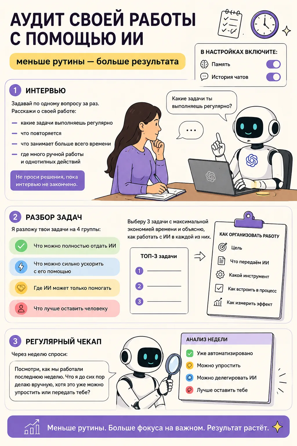 🤖 Попробуйте устроить с ChatGPT, ну или с кем-то еще из ИИ-агентов, аудит собственной ...