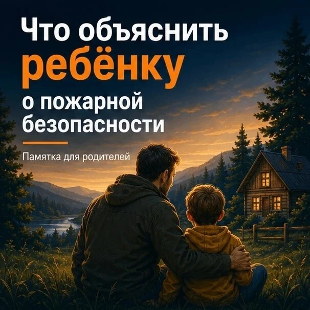 ☝️Дети часто не осознают, как одна маленькая искра может обернуться большой бедой