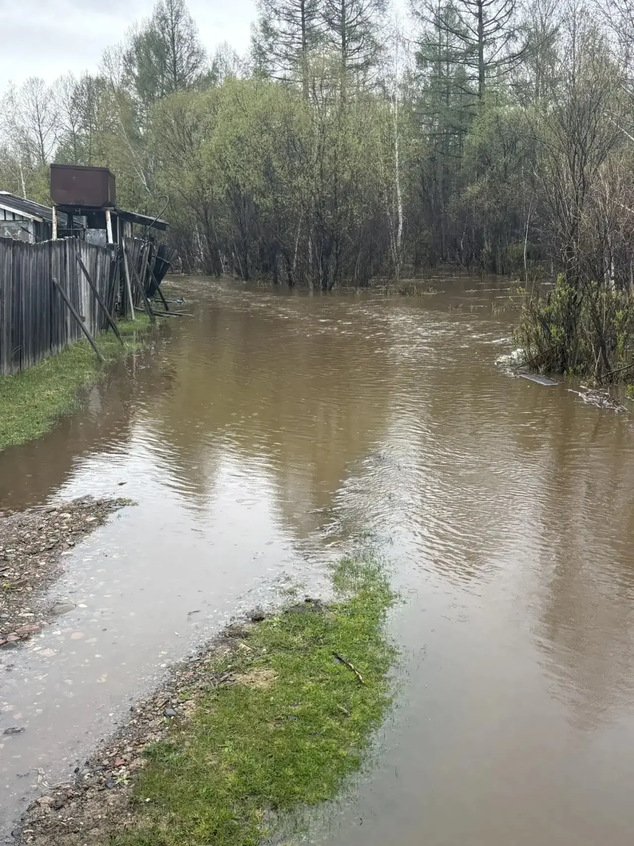 ❗️В связи с выходом воды на пойму р.Джида произошло подтопление четырех участков 1-ой Л...