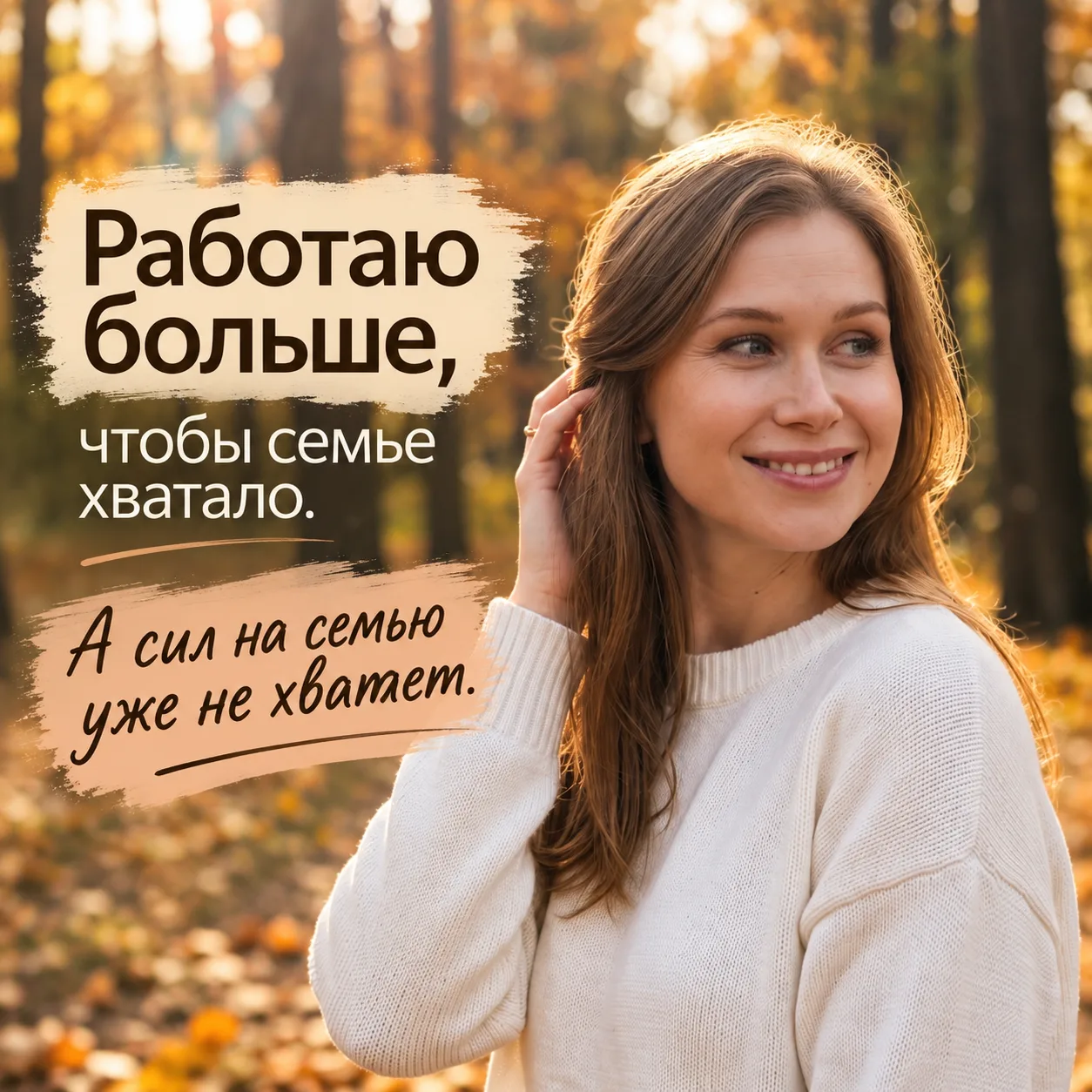 Почему чем больше работаешь, чтобы у семьи всё было хорошо, тем меньше тебя остаётся на...
