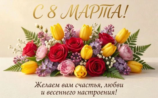 Дорогие наши, самые прекрасные женщины, примите наши самые теплые поздравления с праздн...