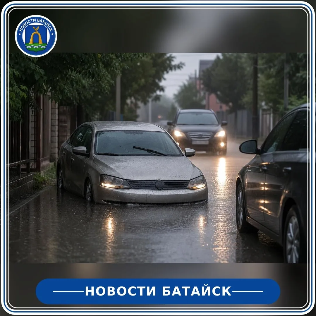 На Половинко Volkswagen сел на брюхо во время дождя