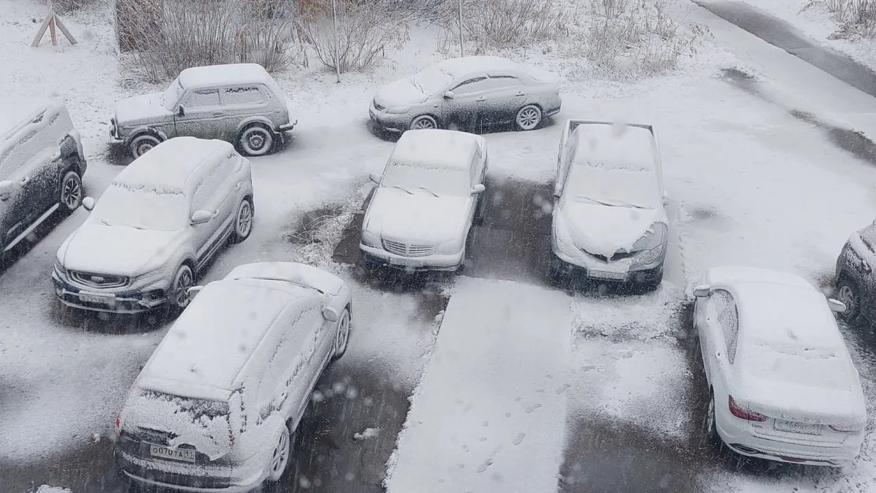 Первый снег в Коми этой осенью ❄️