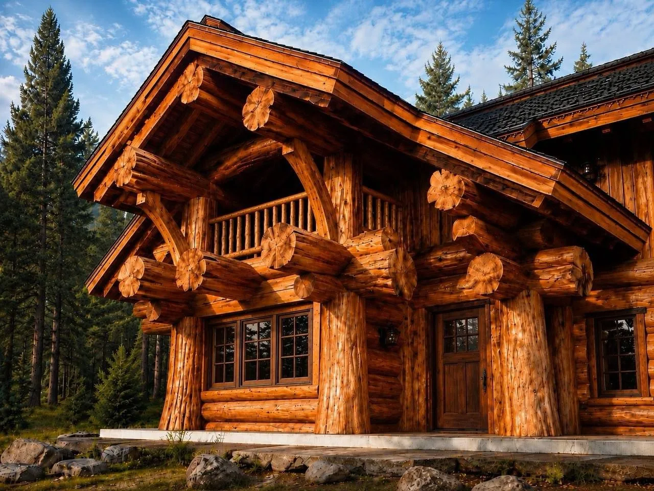 🌲 РУЧНАЯ РУБКА POST & BEAM — ДОМ С ХАРАКТЕРОМ