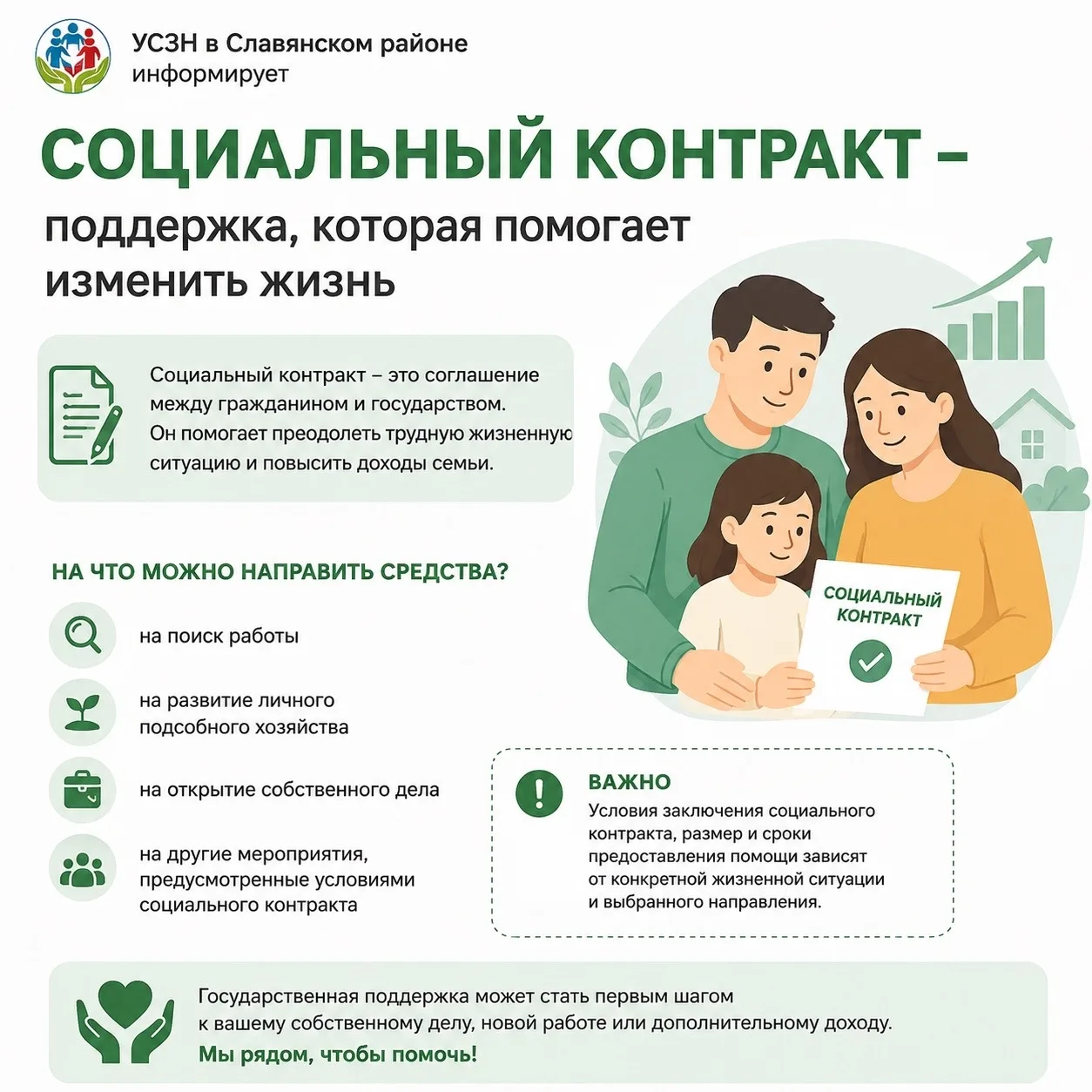 💚 СОЦИАЛЬНЫЙ КОНТРАКТ — ВОЗМОЖНОСТЬ СДЕЛАТЬ ШАГ К ЛУЧШЕЙ ЖИЗНИ