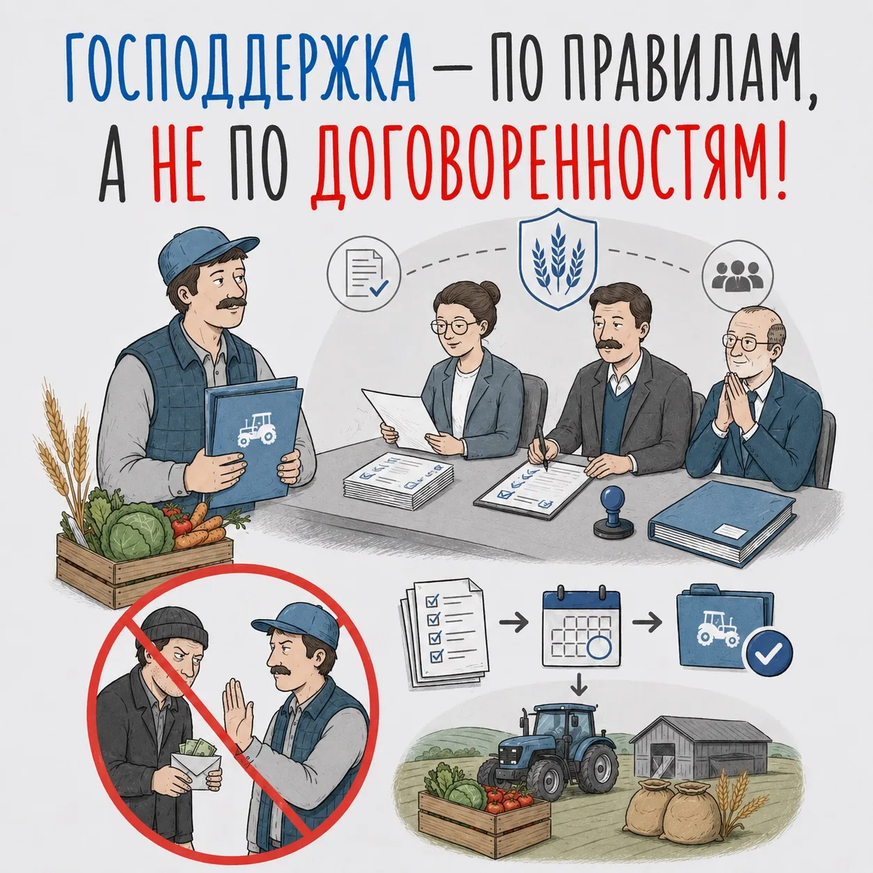 ❗️Господдержка предоставляется по установленным правилам, а не по личным договоренностям