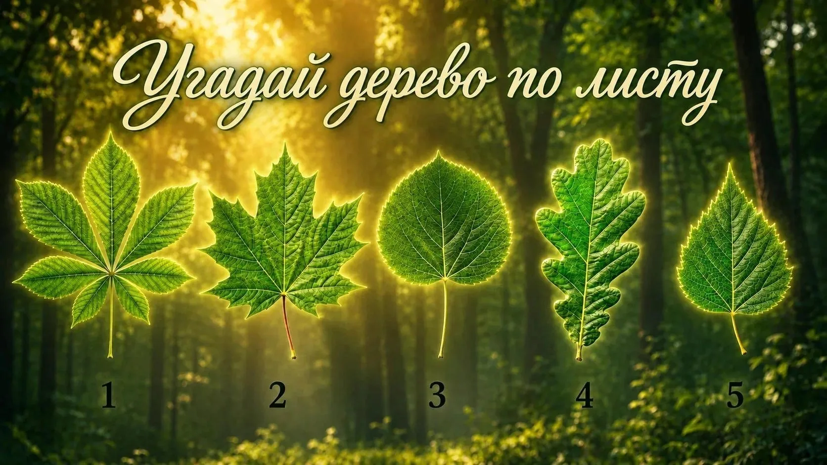 Узнаете деревья по листьям? Тогда проверим скорость