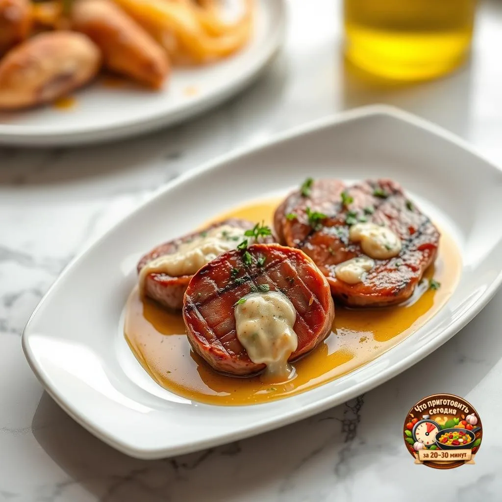 🍽️ Медальоны из говядины с чесночным соусом
