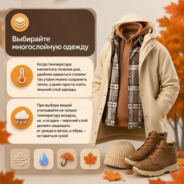 🍁Лето постепенно уступает место осени, а вместе с тем меняется и погода. В период межс...