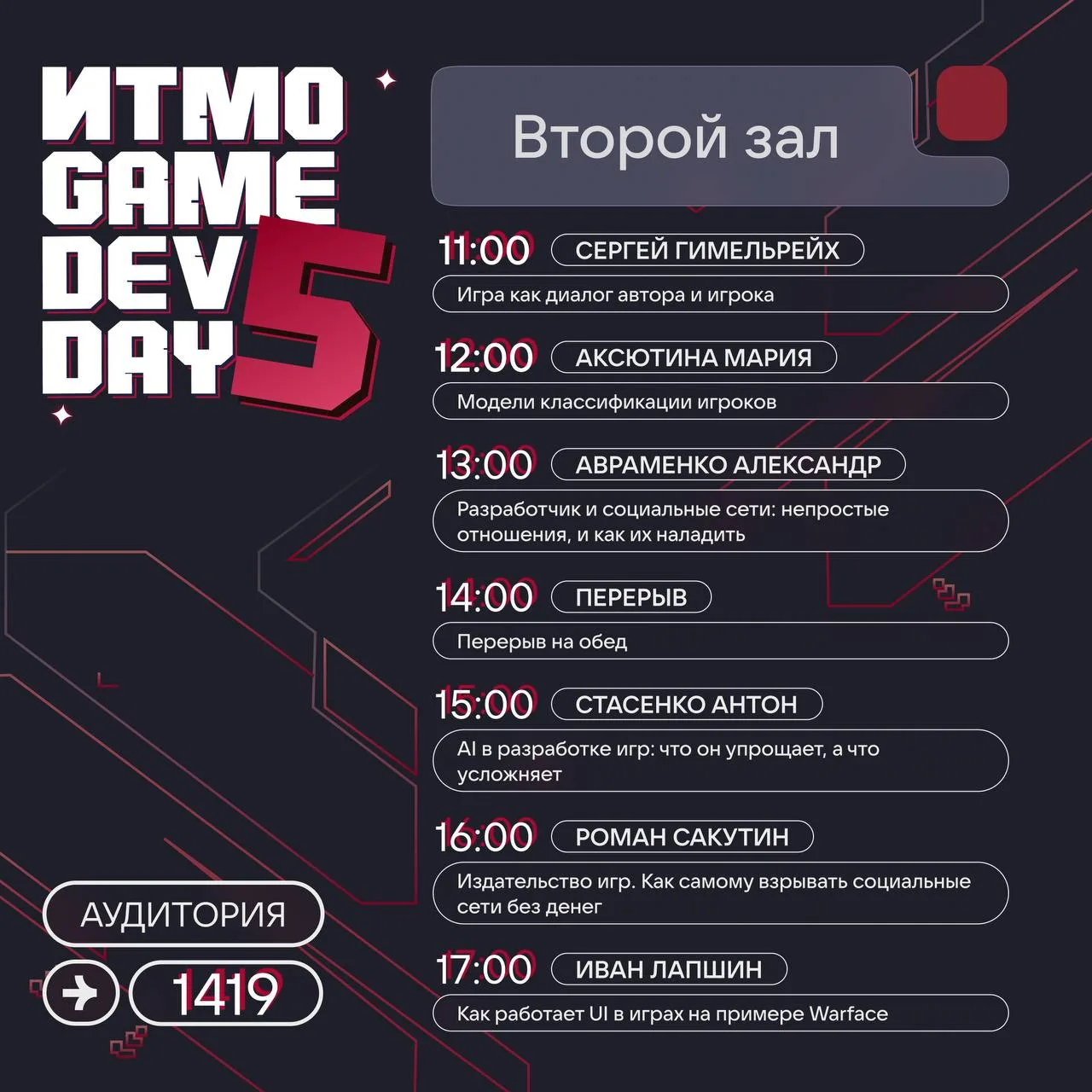 🔥Уже завтра состоится ITMO GameDev Day 5   Вы сможете не только поиграть в игры студентов, пообщатьс
