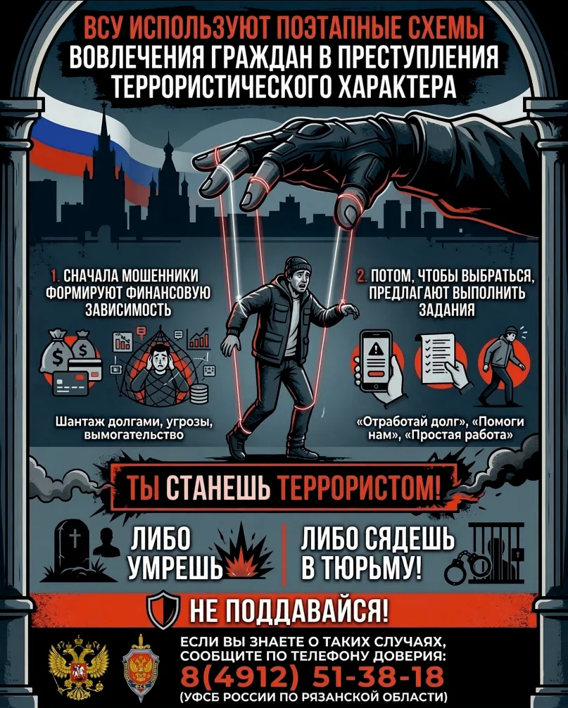 ❗ Осторожно: в сети действуют вербовщики!