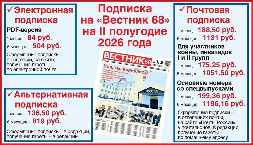 ❗❗❗Идёт подписка на второе полугодие 2026 года