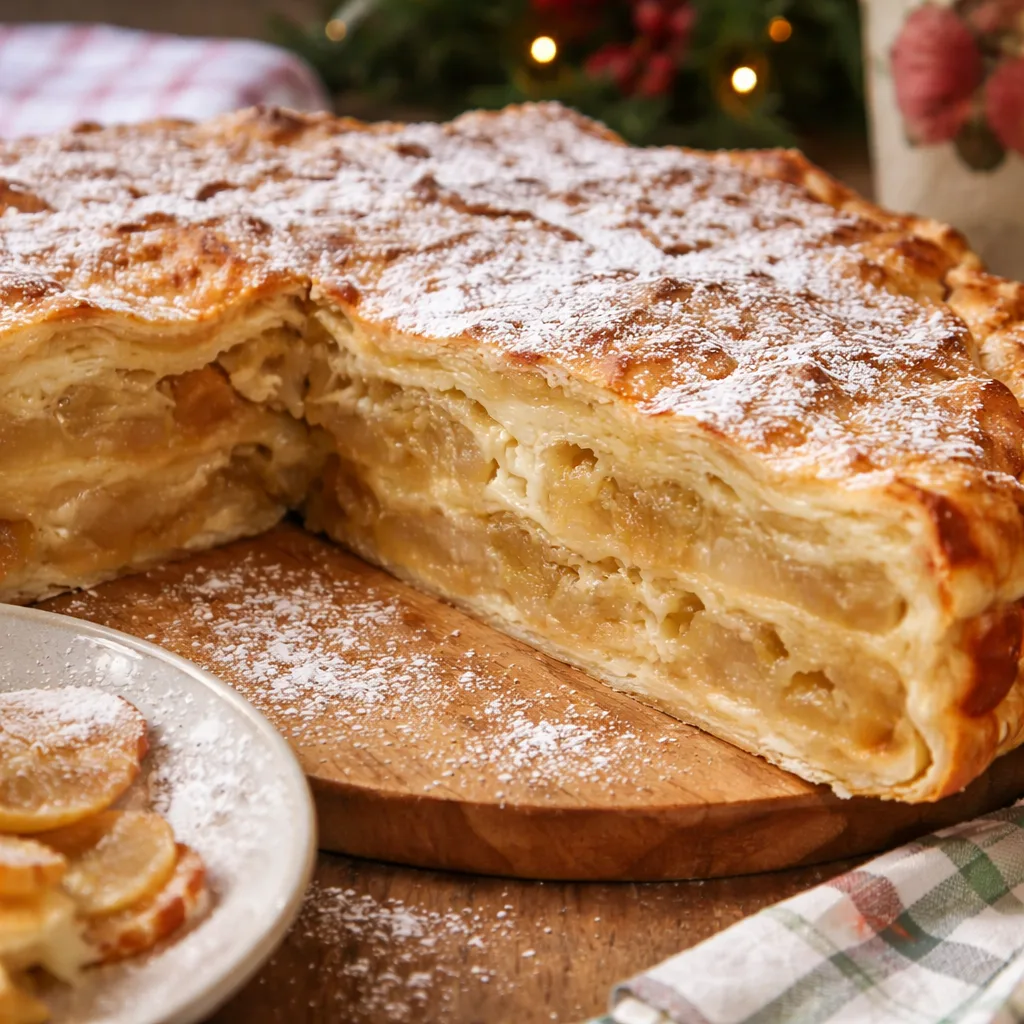 Пирог из лаваша с яблоками (быстро и без замеса теста)
Пирог из тонкого лаваша с яблоками — простой 