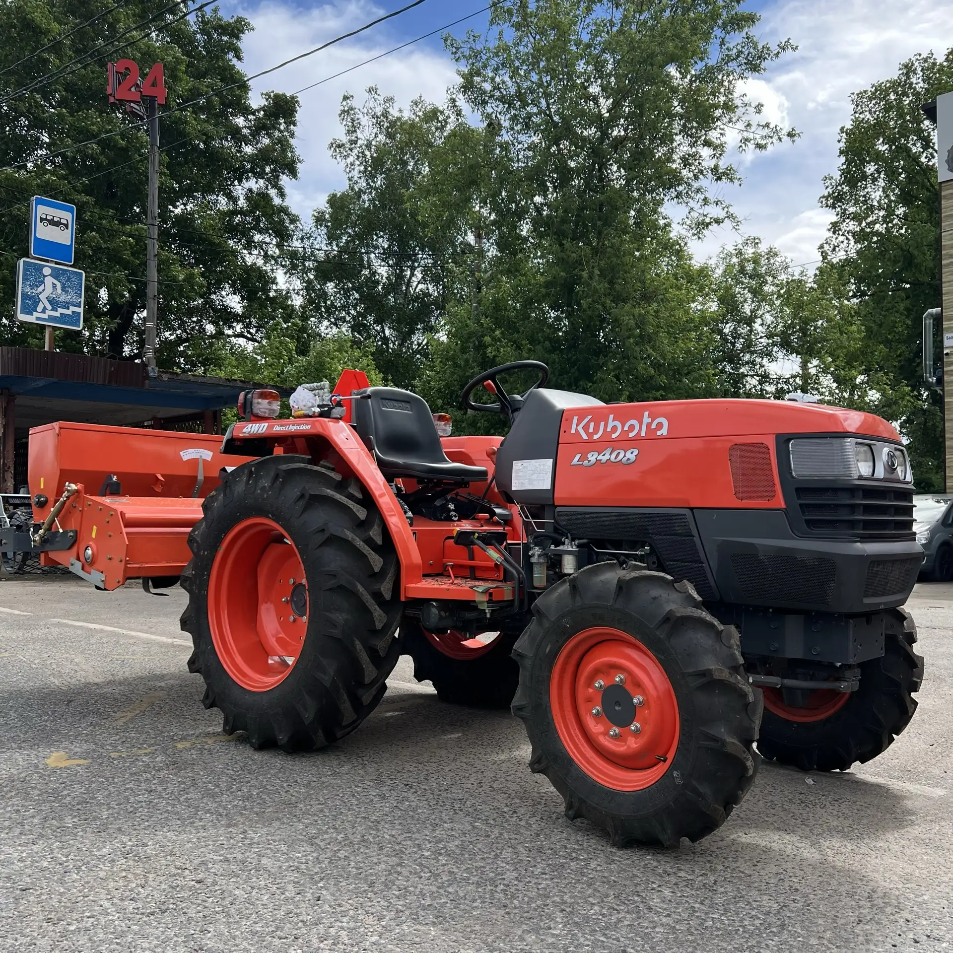 Минитрактор дизельный Kubota L3408 4WD — японская надёжность для настоящей работы! 🚜🔥