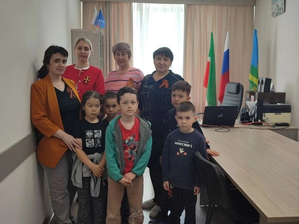 Бүген безнең балалар бакчасында тәрбияләнүчеләр “Георгий тасмасы” Бөтенрәсәй акциясендә катнаштылар.