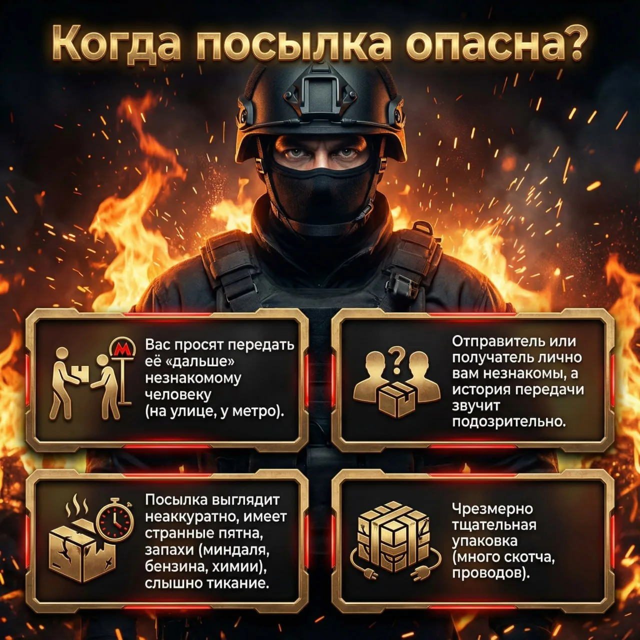 Праздники - не время терять бдительность. Особенно сейчас.
