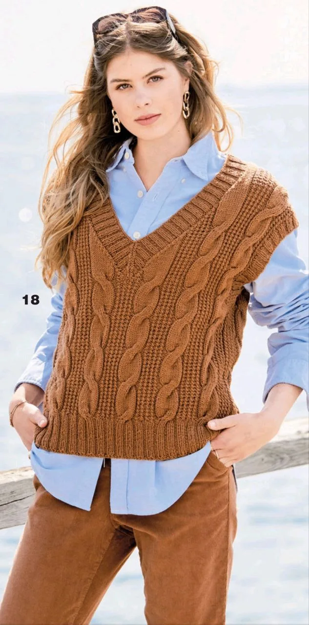 Жилет   🧶 Вязание на каждый день