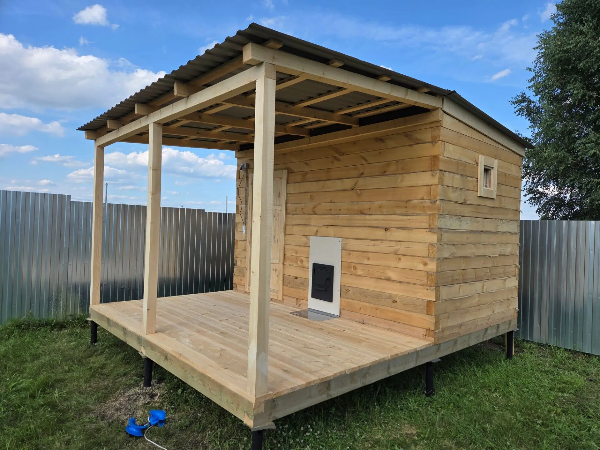 Баня 2.3×3.9 + веранда 2.3×3.9