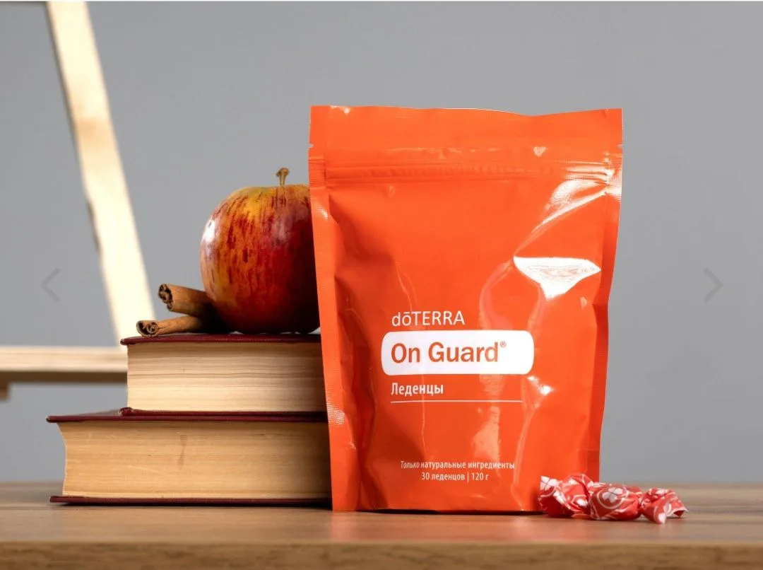 Леденцы dōTERRA On Guard — это натуральные пастилки для рассасывания, созданные для смя...