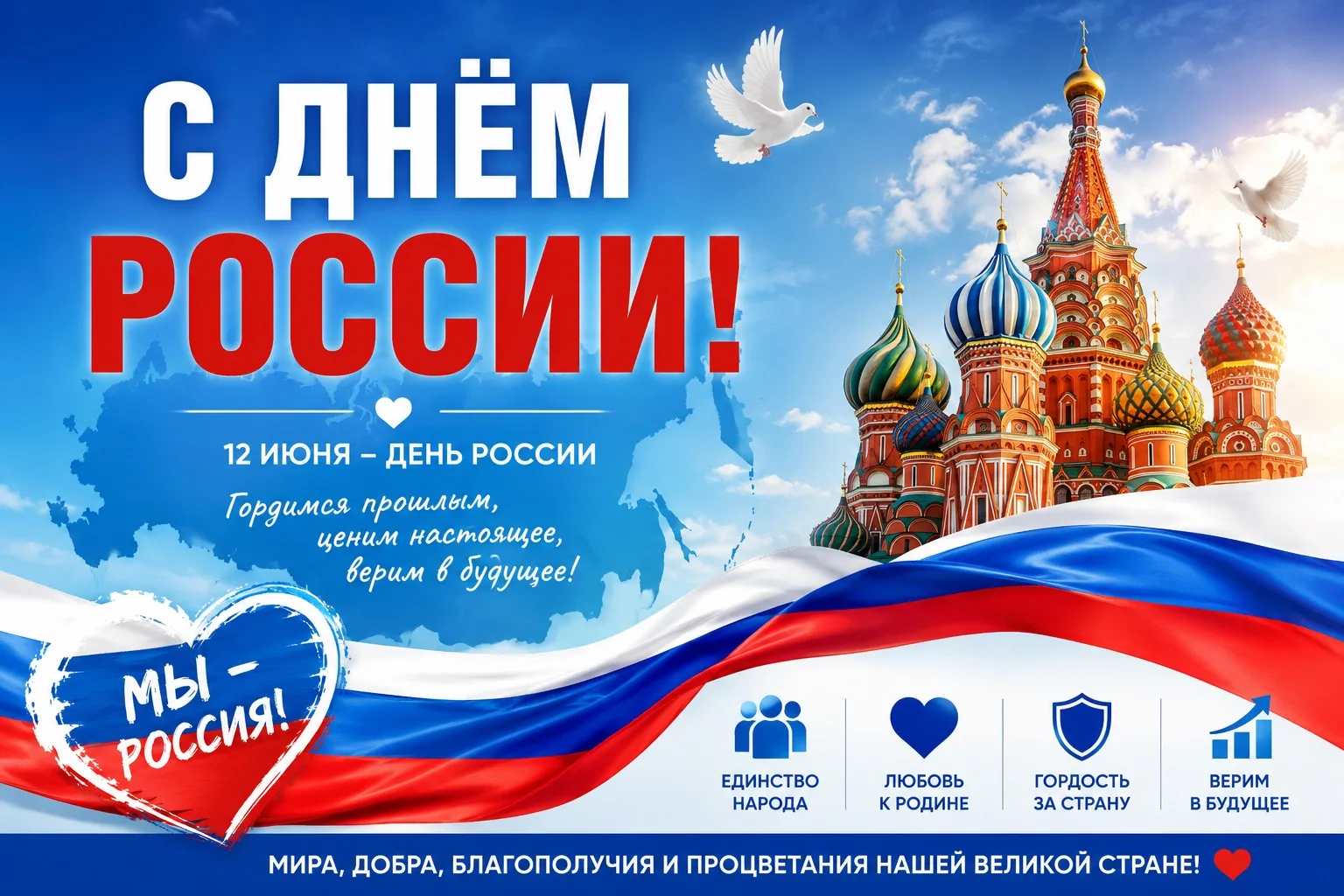 🇷🇺 С Днём России! 🇷🇺

Сегодня вся страна отмечает День России — праздник единства, гордости за н