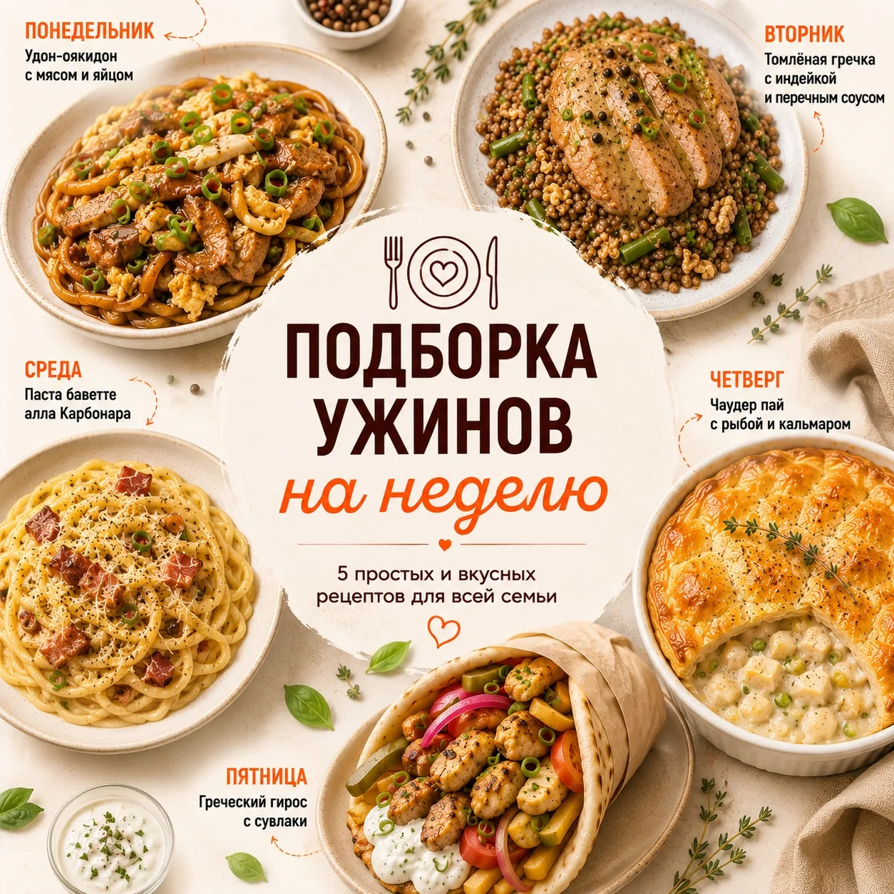 🍽 Что готовим на этой неделе?