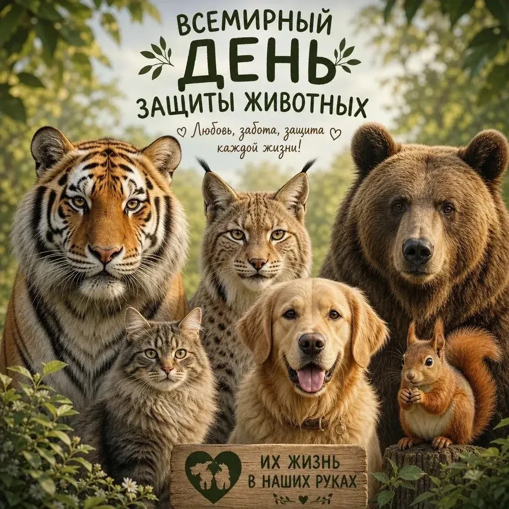 ✨С Всемирным днём защиты животных!
