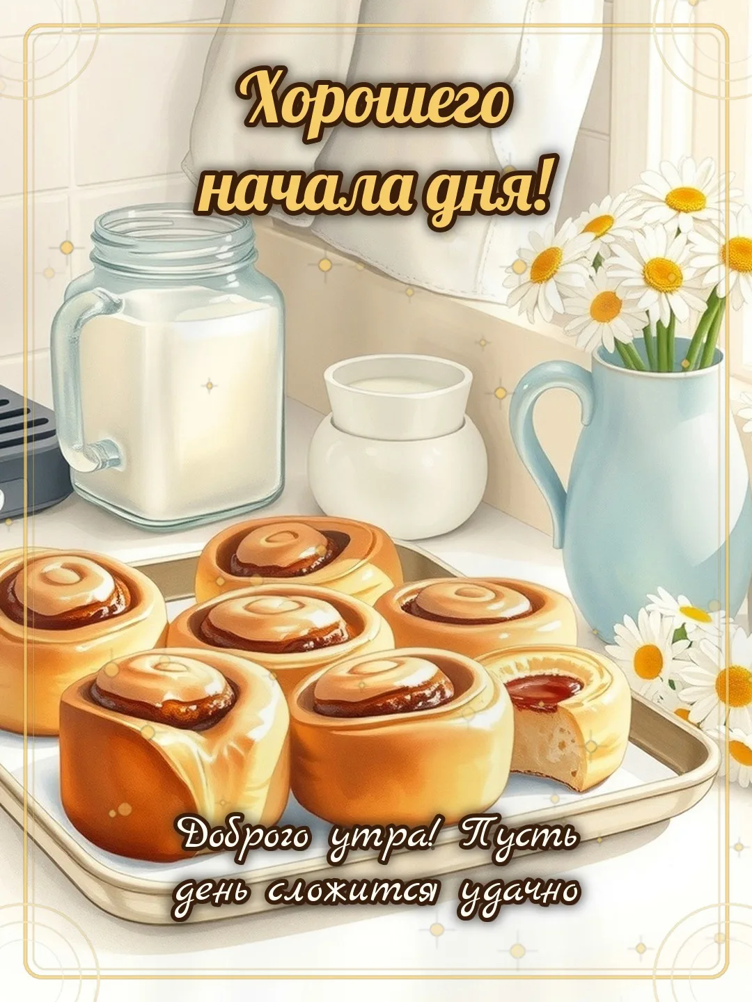 ☕ Хорошего начала дня! Доброго утра! Пусть день сложится удачно.