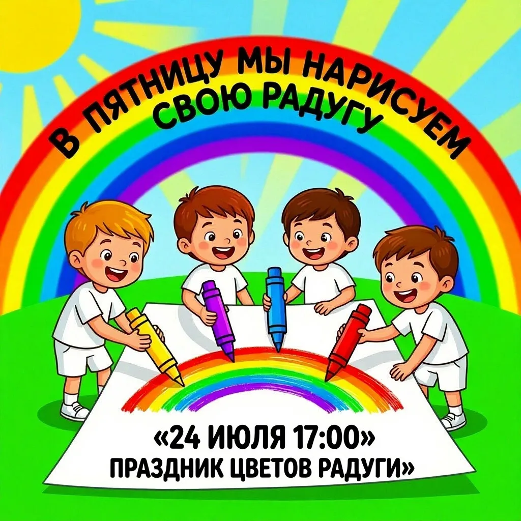 🎉 Праздник красок Холи в детском саду! 🎉

🌈 24 июля в 17:00 ждём всех на самом ярком празднике ле