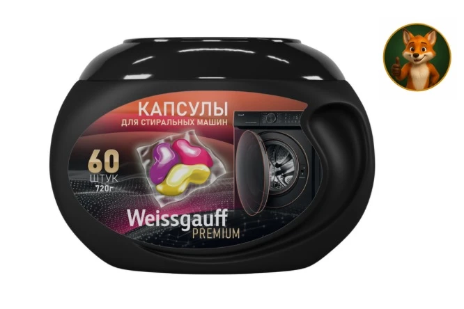 🦊 ЛИС НАШЁЛ: 60 КАПСУЛ ДЛЯ СТИРКИ СО СКИДКОЙ