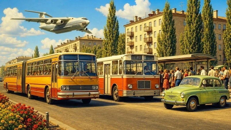 Автобус-гармошка, "копейка", "горбатый": вспомните легендарный транспорт СССР и его про...