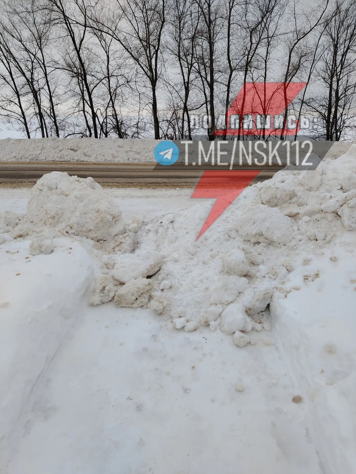Негодование местного жителя Новоспасского района по поводу снега.