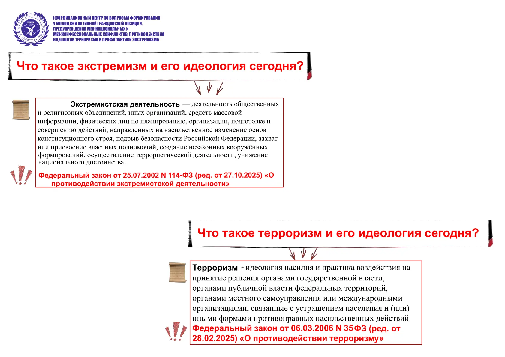 🛡 Идеология экстремизма сегодня: как распознать риски

Экстремистские идеи редко появляются открыто
