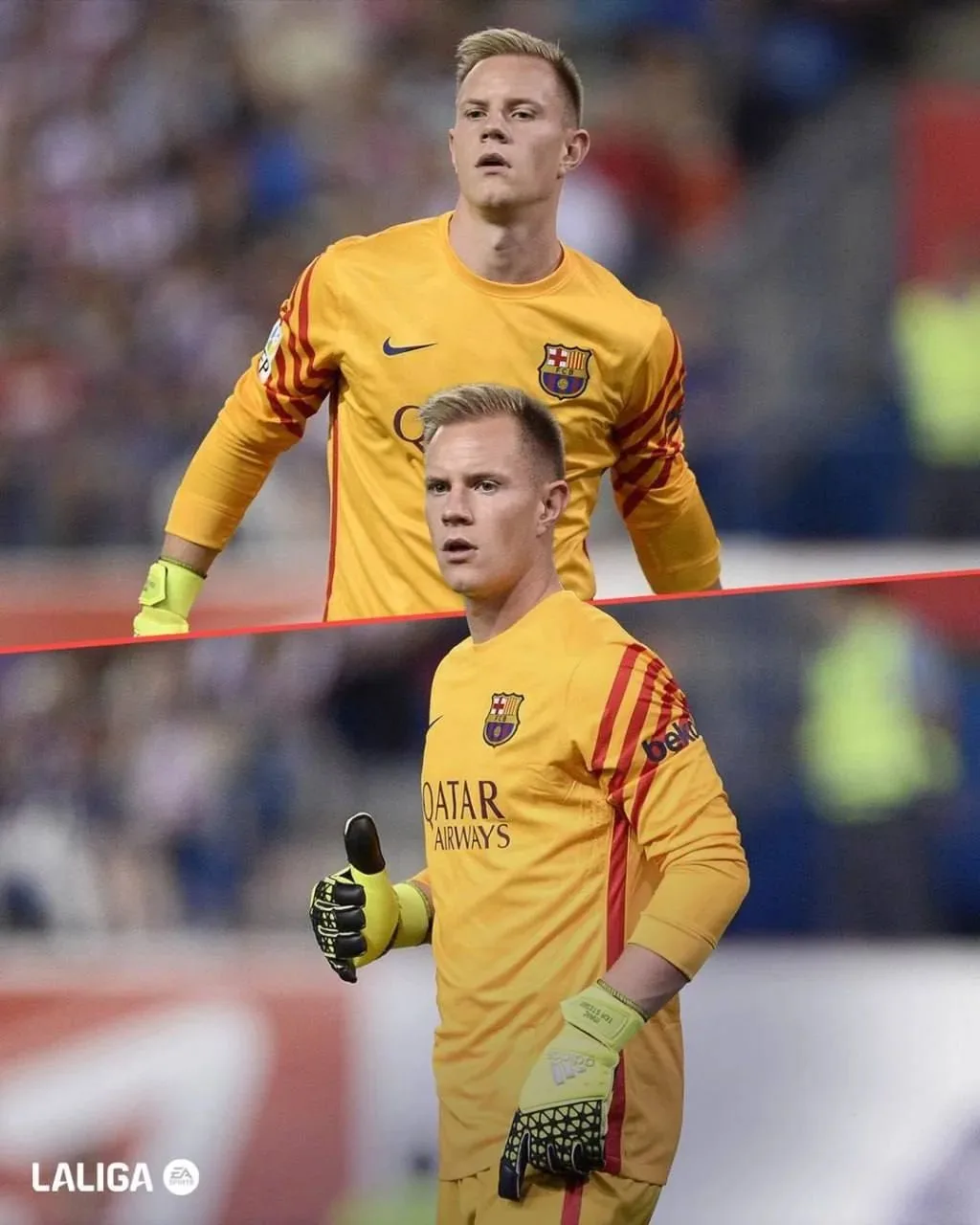 🧤 #ВэтотДень Ровно 11 лет назад Тер Штеген дебютировал за «Барселону» в Ла Лиге в матч...