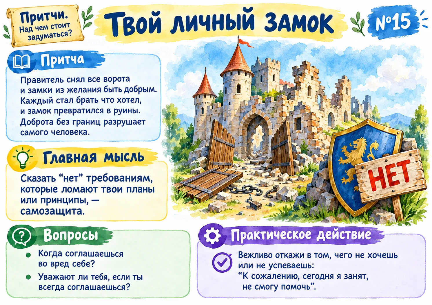 ⭐️О чем стоит подумать? Поучительная притчи!🤗