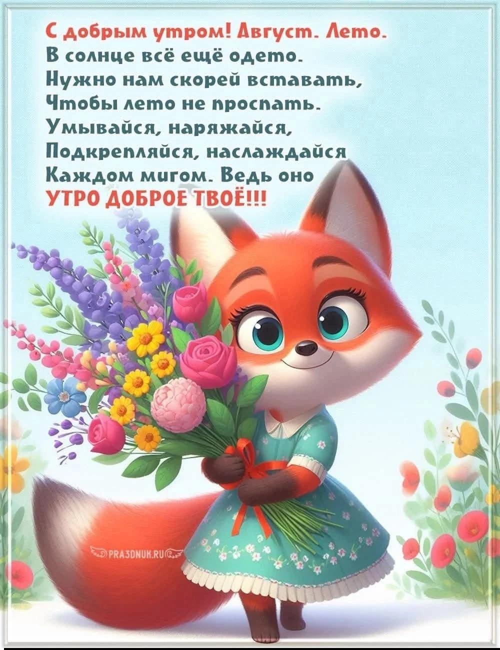 Доброе августовское утро!
