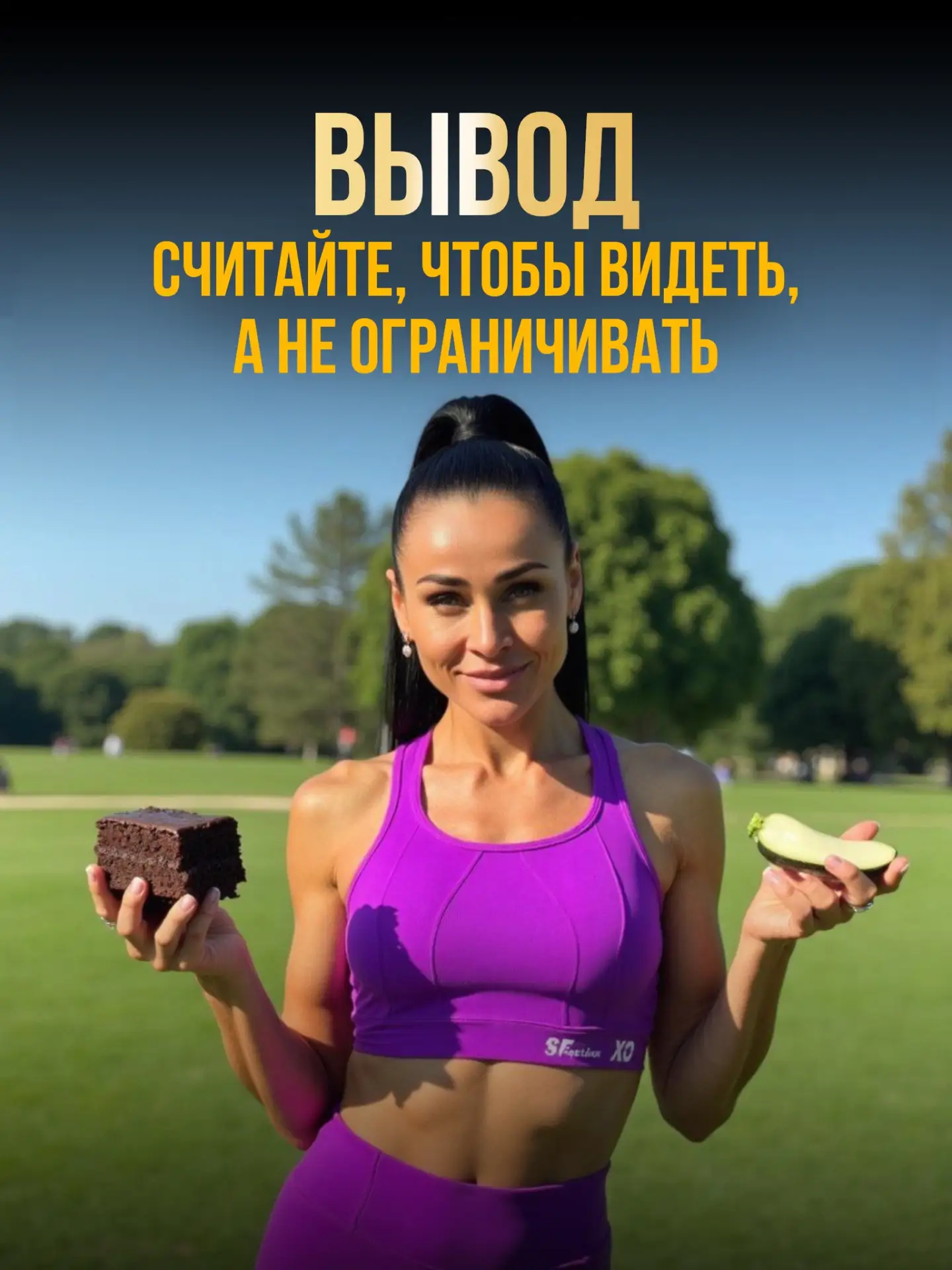 Я не призываю вас сидеть на диете.