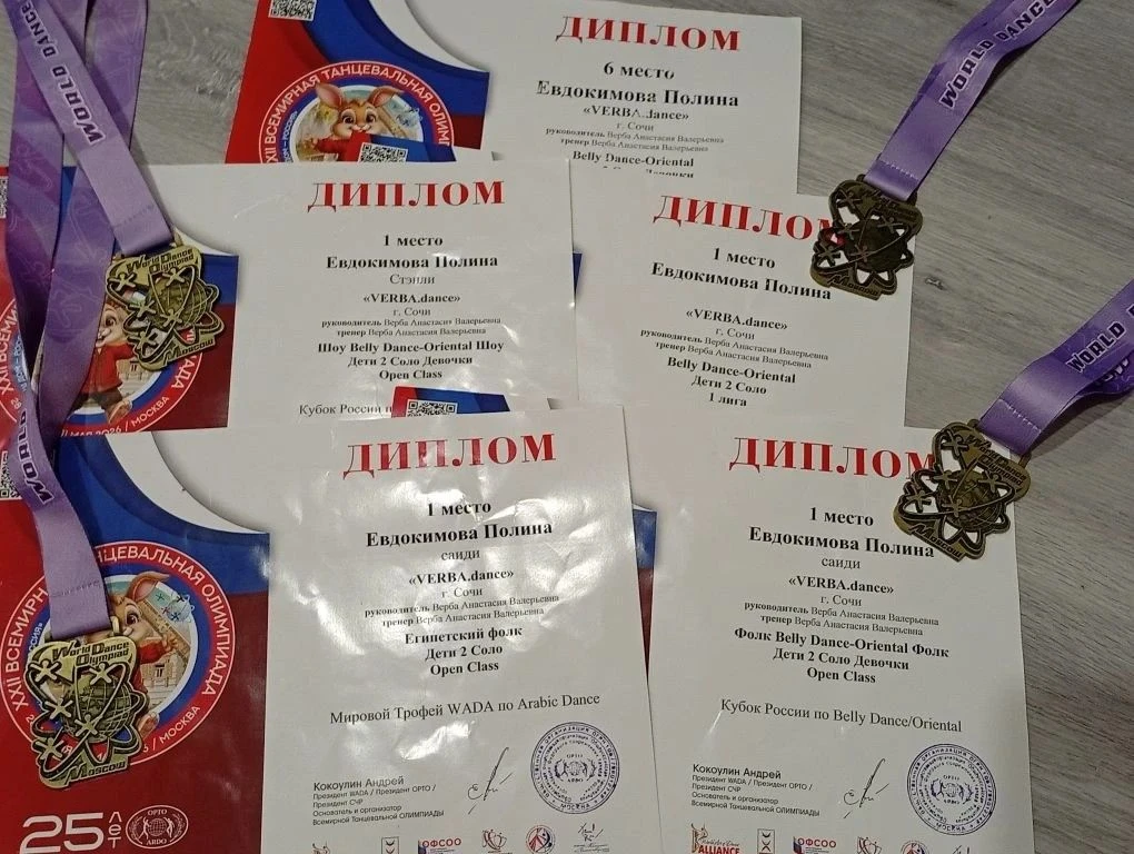 ✨✨✨Успехи наших талантов: Полина Евдокимова на Всемирной танцевальной Олимпиаде!💃 🎉🎉🎉С 5 по 9 мая в 