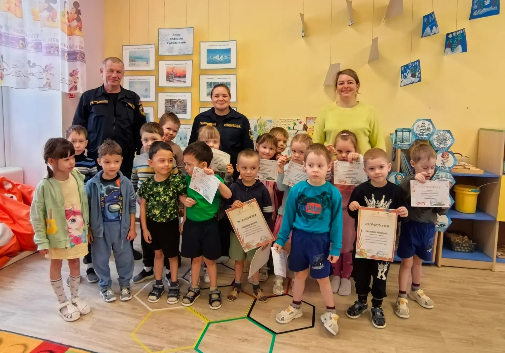 🌟🚒 В детских садах Ильинского МО  состоялся конкурс рисунков по пожарной безопасности...