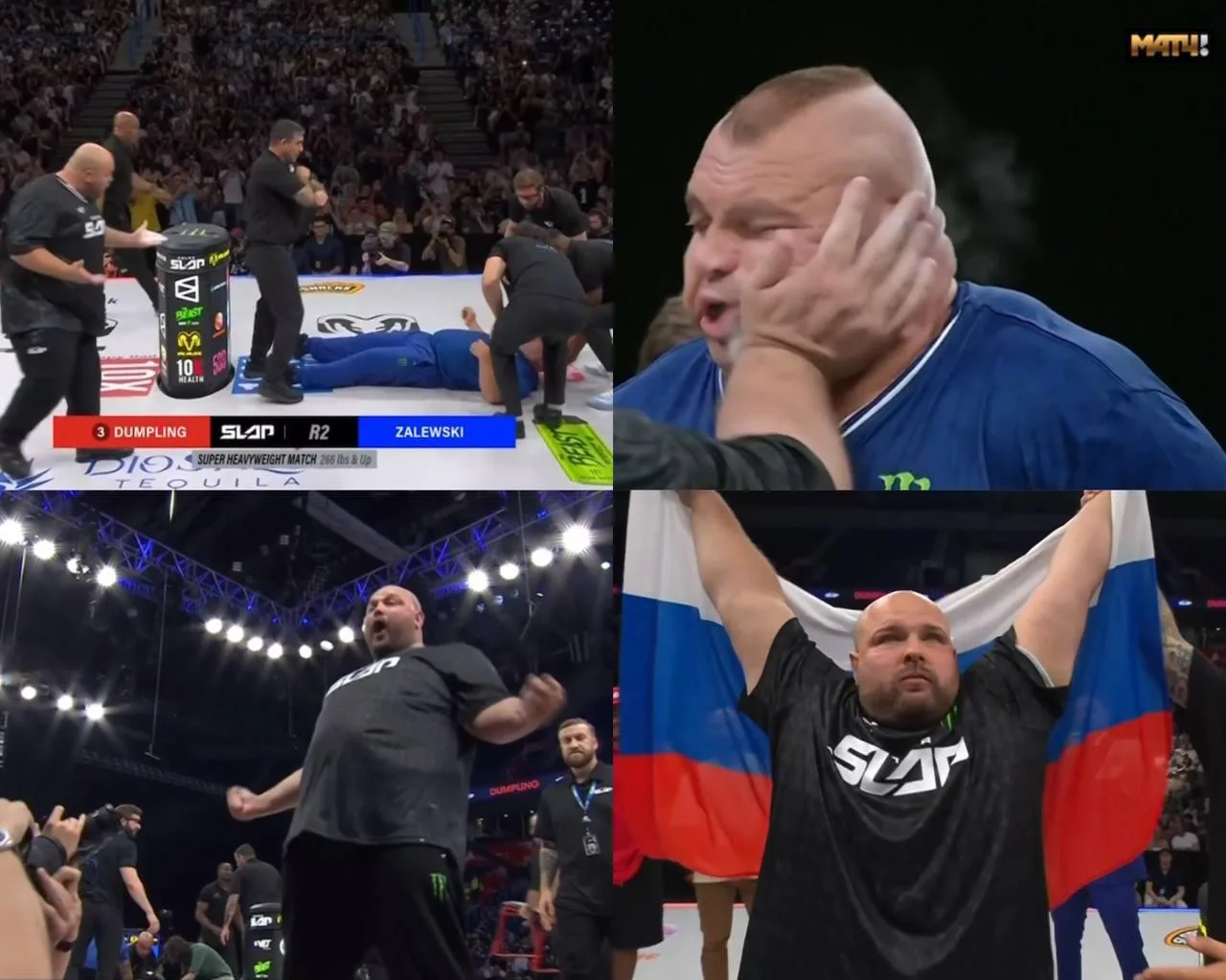 Есть досрочка! Пельмень вырубил Залевски на турнире Power Slap 22 👋